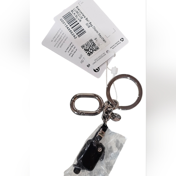 Luluemon Everywhere Belt Bag Charm Keychain Black/Silver. New - Picture 2 of 2